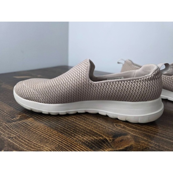 Skechers Shoes Womens Sz. 8.5 Beige Go Walk Joy Goga Max Knit Slip On Comfort - Picture 11 of 14